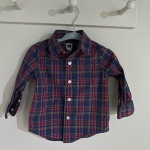 J&J button down shirt 6-12mo